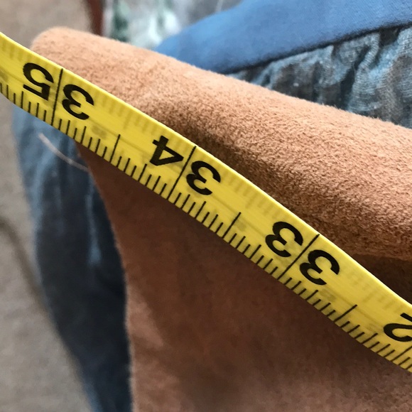 Long tan vintage prairie style suede skirt size 10 - Picture 10 of 10